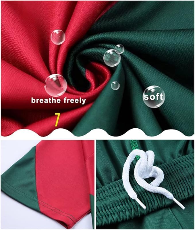 HOMPAY Football Jersey, Soccer Jersey, Sports Fans Outdoor T-Shirt Boys Kids Youth Jersey Shirt Socks Soccer Shirt Gift Kit Set - Image 2